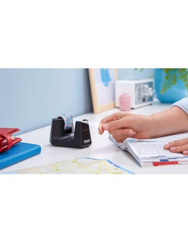 PORTARROLLO SOBREMESA TESA PLASTICO EASY CUT SMAT NG.ROLLO 33MX19 MM