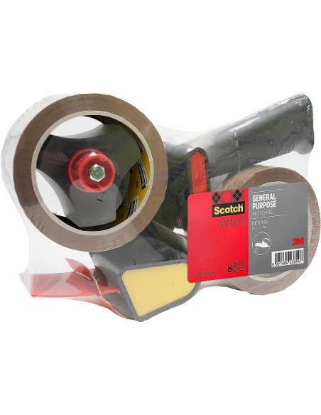 PORTARROLLO SCOTCH BAJO RUIDOC/2 ROLLOS CINTAS MAR.50 MM X 66 MT
