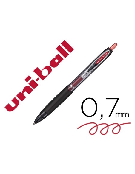 BOLIGRAFO UNI-BALL ROLLER UMN-207 RETRACTIL 0,7 MM COLOR ROJO