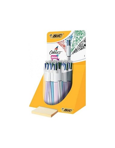 BOLIGRAFO BIC CUATRO COLORES SHINE COLORES METAL PUNTA 1 MM 902128