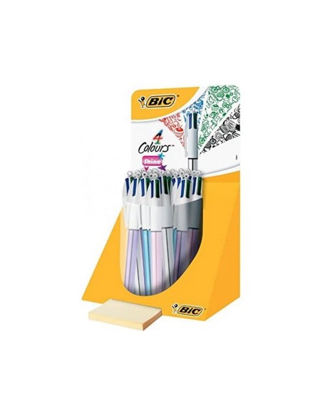 BOLIGRAFO BIC CUATRO COLORES SHINE COLORES METAL PUNTA 1 MM 902128