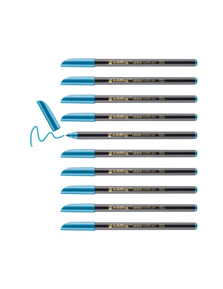 ROTULADOR EDDING PUNTA FIBRA 1200 AZ MET N73 PUNTA REDONDO 0,5 MM