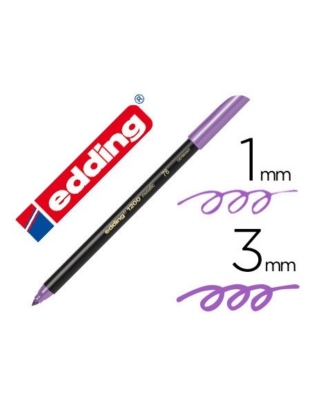 ROTULADOR EDDING PUNTA FIBRA 1200 VIO MET N78 PUNTA REDONDO 0,5 MM