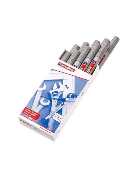 ROTULADOR EDDING PUNTA FIBRA 750 PLATA PUNTA REDONDA 3,5 MM