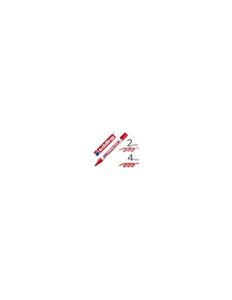 ROTULADOR EDDING PUNTA FIBRA 750 ROJO PUNTA REDONDA 3,5 MM