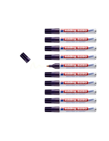 ROTULADOR EDDING MARCADOR SEGURIDAD VISIBLE BAJO ULTRAVIO 8280UV