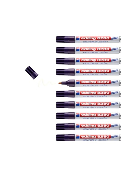 ROTULADOR EDDING MARCADOR SEGURIDAD VISIBLE BAJO ULTRAVIO 8280UV