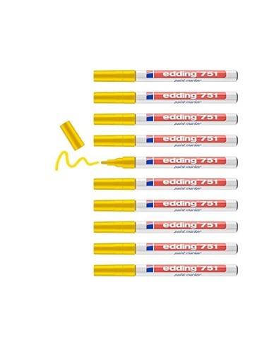 ROTULADOR EDDING PUNTA FIBRA 751 AMARILLO PUNTA REDONDA 1,5 MM