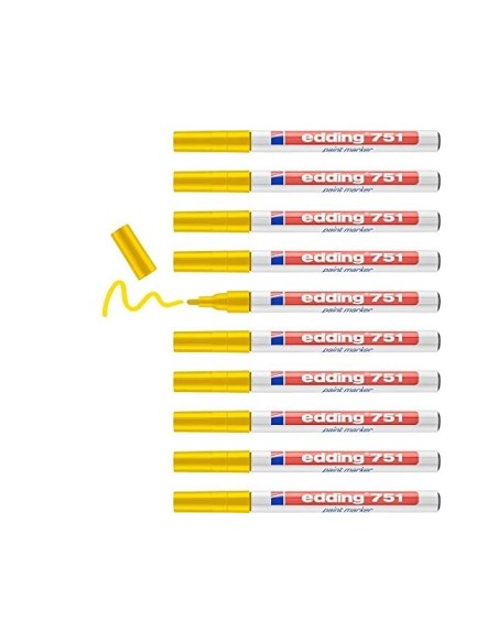 ROTULADOR EDDING PUNTA FIBRA 751 AMARILLO PUNTA REDONDA 1,5 MM