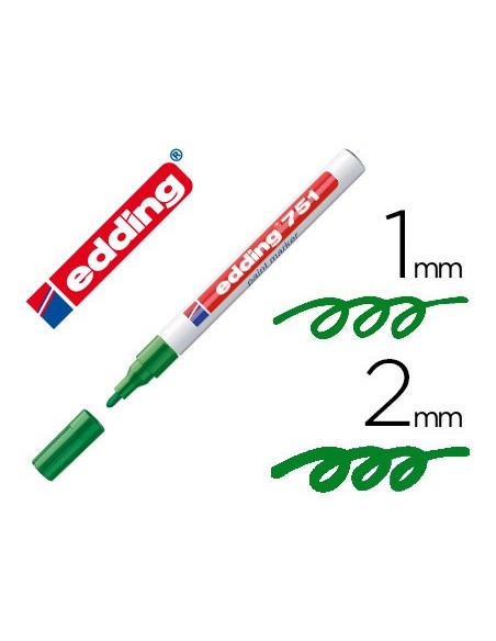 ROTULADOR EDDING PUNTA FIBRA 751 VERDE PUNTA REDONDA 1,5 MM