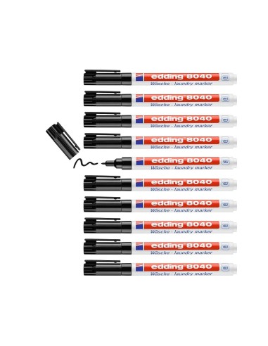 ROTULADOR EDDING 8040/1 PARA TEJIDO COLOR NEGRO