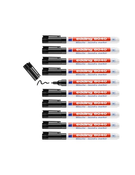 ROTULADOR EDDING 8040/1 PARA TEJIDO COLOR NEGRO