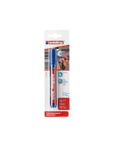 ROTULADOR EDDING MARCADOR PERM 300 AZUL PUNTA RED.1.5 MM