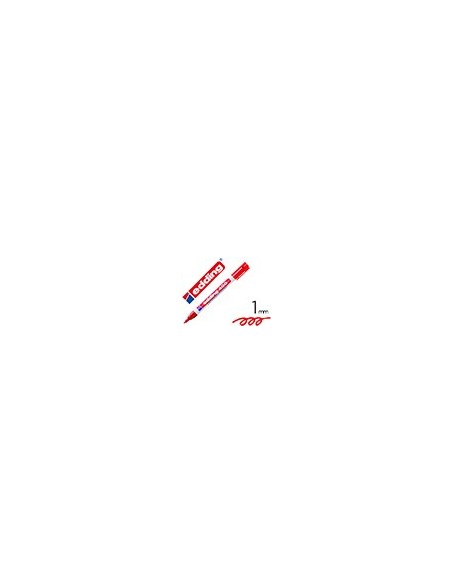 ROTULADOR EDDING MARCADOR PERMANENTE 400 ROJO PUNTA REDONDA 1 MM
