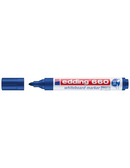 ROTULADOR EDDING PIZARRA BL.660 AZ. P. RED.1,5-3MM.RECARGABLE 660-03