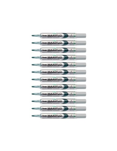 ROTULADOR MAXIFLO PENTEL PARA PIZARRA BLANCA COLOR VERDE MWL5