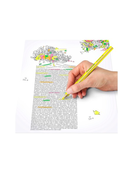 LAPICES FLUORESCENTE STAEDTLER TRIANGULAR TOP STAR NJ.CAJA 12UD