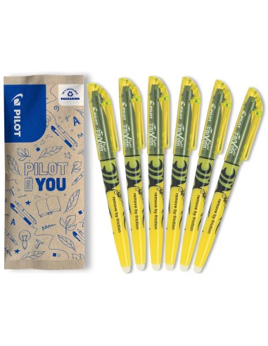 ROTULADOR PILOT FRIXION LIGHT BORRABLE PUNTA DE FIBRA COLOR AMARILLO