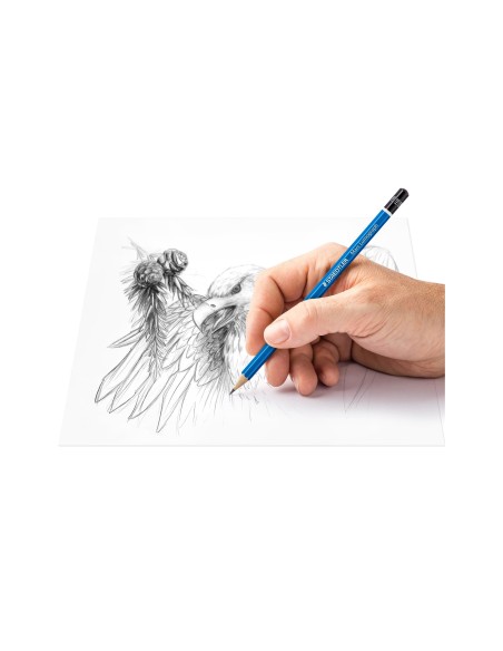 LAPICES DE GRAFITO STAEDTLER MARS LUMOGRAPH 100 B UNIDAD 100-B