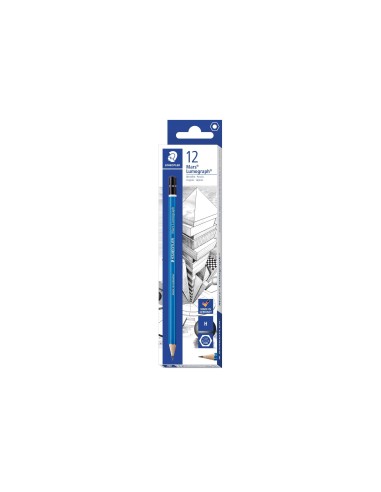 LAPICES DE GRAFITO STAEDTLER MARS LUMOGRAPH 100 H UNIDAD 100-H