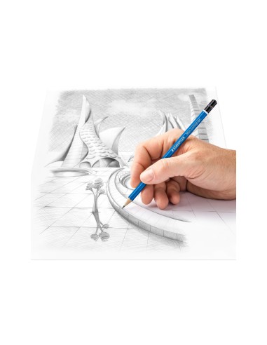LAPICES DE GRAFITO STAEDTLER MARS LUMOGRAPH 100 H UNIDAD 100-H