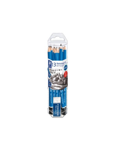LAPICES GRAFITO STRAEDTLER MARS LUMOGRAPH 100 CAJA MET. 12 LAPICES