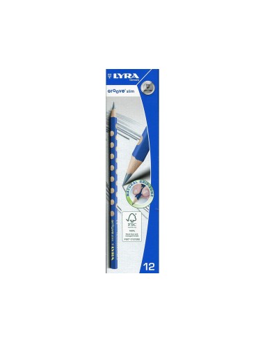 LAPICES DE GRAFITO LYRA GROOVE SLIM MINA HB