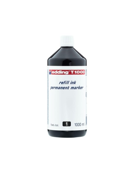 TINTA ROTULADOR EDDING T-1000 NEGRO FRASCO 1 LITRO