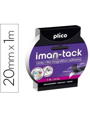 CINTA ADHESIVA PLICO IMANTADA 20MM X 1M 13314