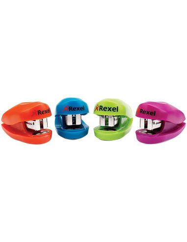 GRAPADORA REXEL BUDDY + CAJA GRAPAS CAPACIDAD 10 H.COLORES SURTIDOS