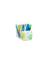 ORGANIZADOR SOBREMESA CEP CON 8 COMPARTIMENTOS PLASTICO TRANSPARENTE 2
