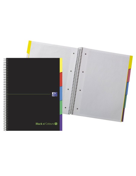 CUADERNO ESP. OXFORD B&C A4+T.EXTRA MICRO 5MM 5B 100H. 90GR. VE.
