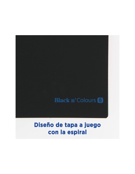 CUADERNO ESP. OXFORD B&C A4+ T.PLASTICO MICRO 5MM 8B 160H  90GR.TURQ.