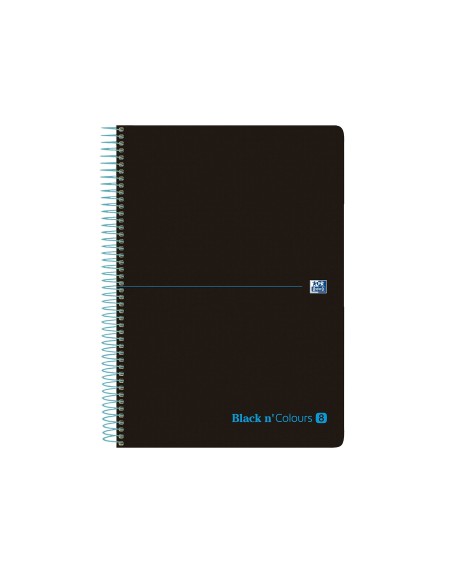 CUADERNO ESP. OXFORD B&C A4+ T.PLASTICO MICRO 5MM 8B 160H  90GR.TURQ.