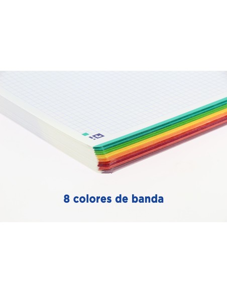 CUADERNO ESP. OXFORD B&C A4+ T.PLASTICO MICRO 5MM 8B 160H  90GR.TURQ.