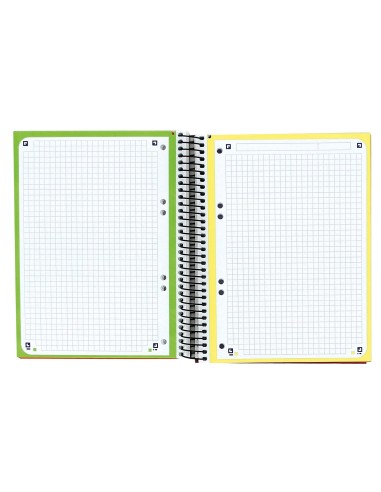 CUADERNO ESP. OXFORD A5 T.EXTRA 5MM 170H. 90GR. COL. SURT.