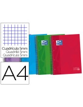 CUADERNO ESP. OXFORD OPTIK A4 T.EXTRA MICRO 5MM 3B.120H 90GR. RJ.