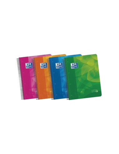 CUADERNO ESP. OXFORD SCHOOL A4 T.PP MICRO 5MM 120H 90GR. SURT.