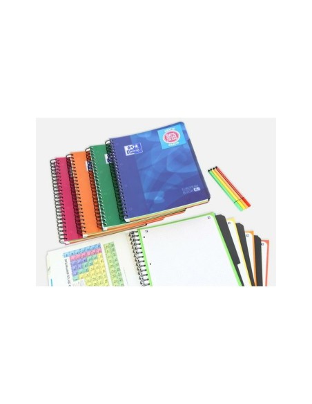 CUADERNO ESP. OXFORD SCHOOL A4 T.PP MICRO 5MM 120H 90GR. SURT.