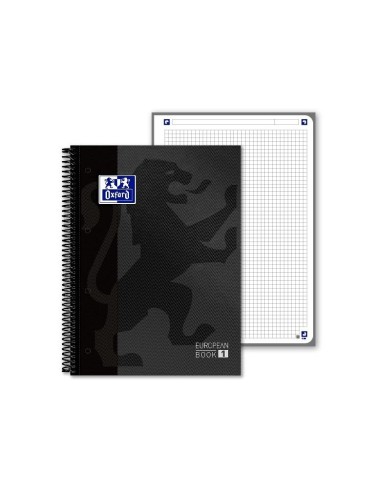 CUADERNO ESP. OXFORD EBOOK A4 T.EXTRA. 5MM 80H. GRIS