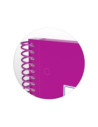 CUADERNO ESP. OXFORD EBOOK A4 T.EXTRA 5MM 80H 90GR. ROSA
