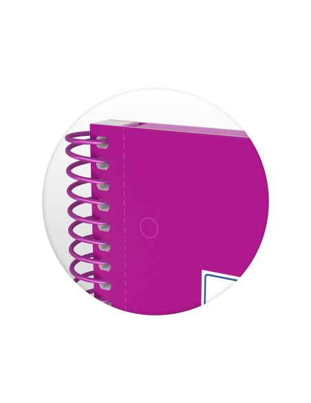 CUADERNO ESP. OXFORD EBOOK A4 T.EXTRA 5MM 80H 90GR. ROSA