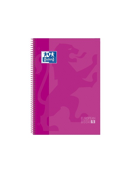 CUADERNO ESP. OXFORD EBOOK A4 T.EXTRA 5MM 80H 90GR. ROSA