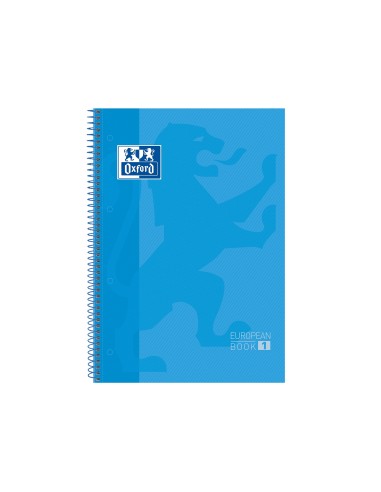 CUADERNO ESP. OXFORD EBOOK A4 T.EXTRA 5MM 80H 90GR. TURQ.