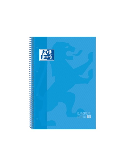 CUADERNO ESP. OXFORD EBOOK A4 T.EXTRA 5MM 80H 90GR. TURQ.