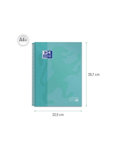 CUADERNO ESP. OXFORD EBOOK A4 T.EXTRA 5MM 80H 90GR. MENTA