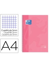CUADERNO ESP. OXFORD A4 T.EXTRA MICRO 5MM 80H ROSA DULCE