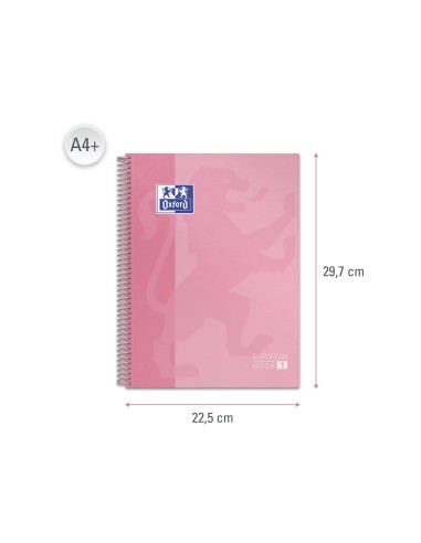 CUADERNO ESP. OXFORD A4 T.EXTRA MICRO 5MM 80H ROSA DULCE