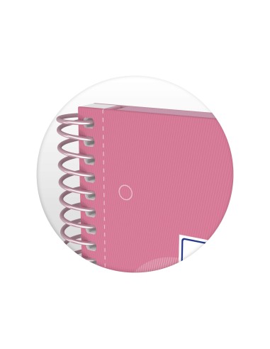 CUADERNO ESP. OXFORD A4 T.EXTRA MICRO 5MM 80H ROSA DULCE