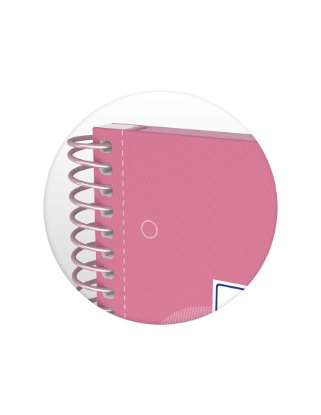 CUADERNO ESP. OXFORD A4 T.EXTRA MICRO 5MM 80H ROSA DULCE